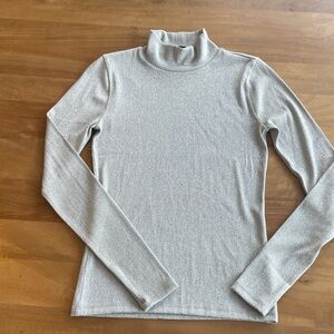 J. Crew Metallic Turtleneck Top Size XS
